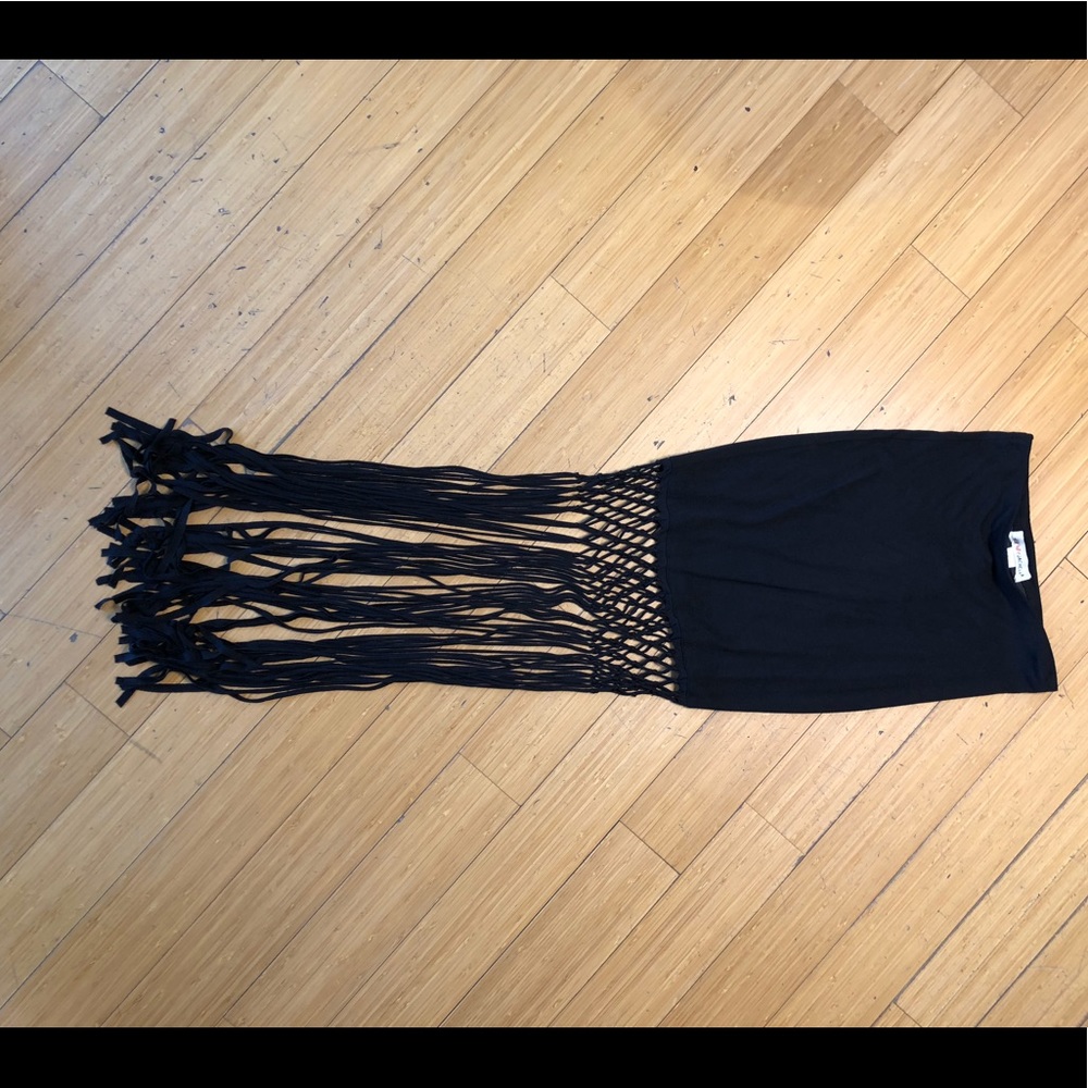 H&M Maxi Fringe Skirt